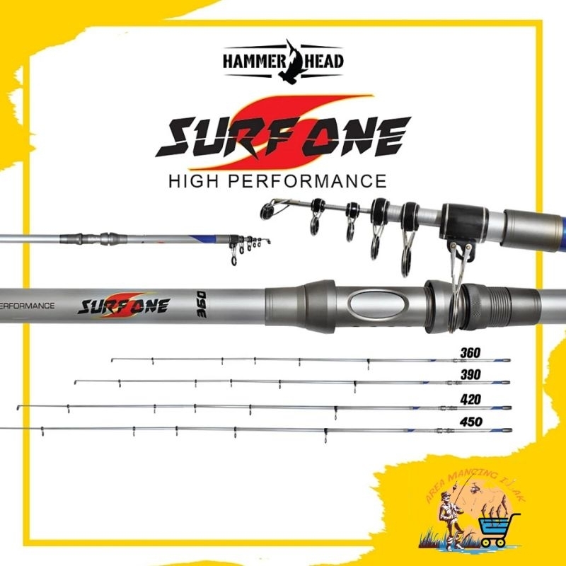 Joran Hammerhead SURF ONE 390 420 Antena Joran Pasiran
