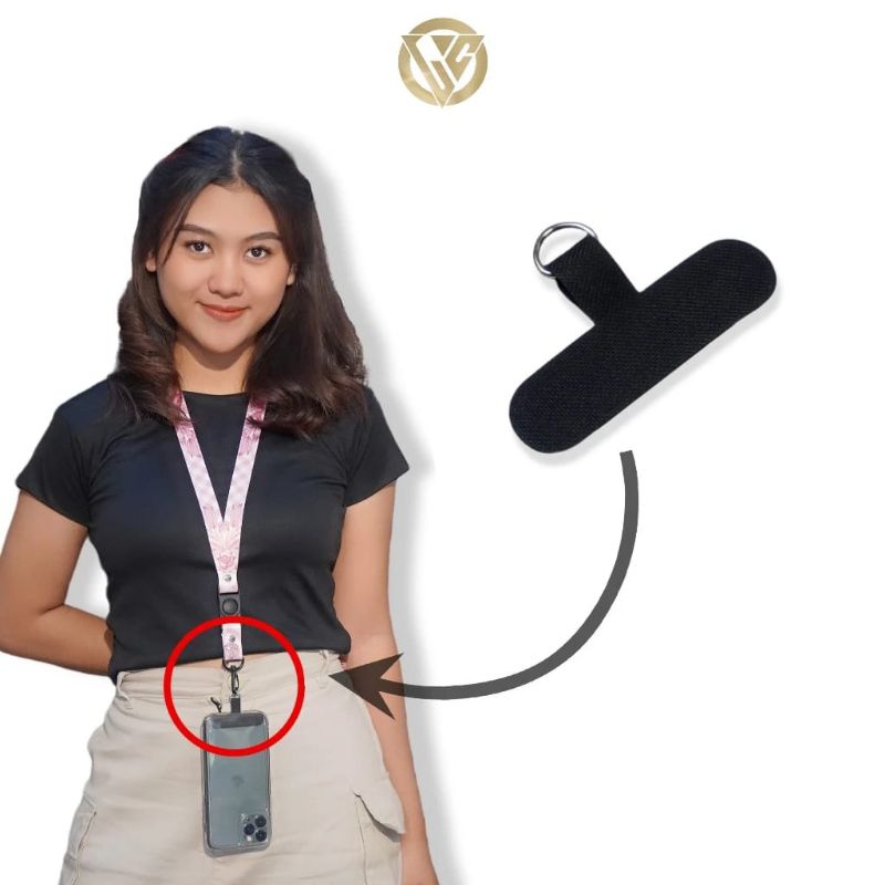 T-PHONE LANYARD PENYAMBUNG TALI CLIP PENYAMBUNG GANTUNGAN HP PORTABLE