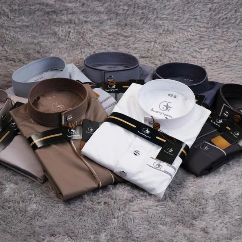 Gamis pria panjang tangan mewah/Gamis putih umroh/Baju koko pria/exlusive/Baju lebaran/Gamis yaman