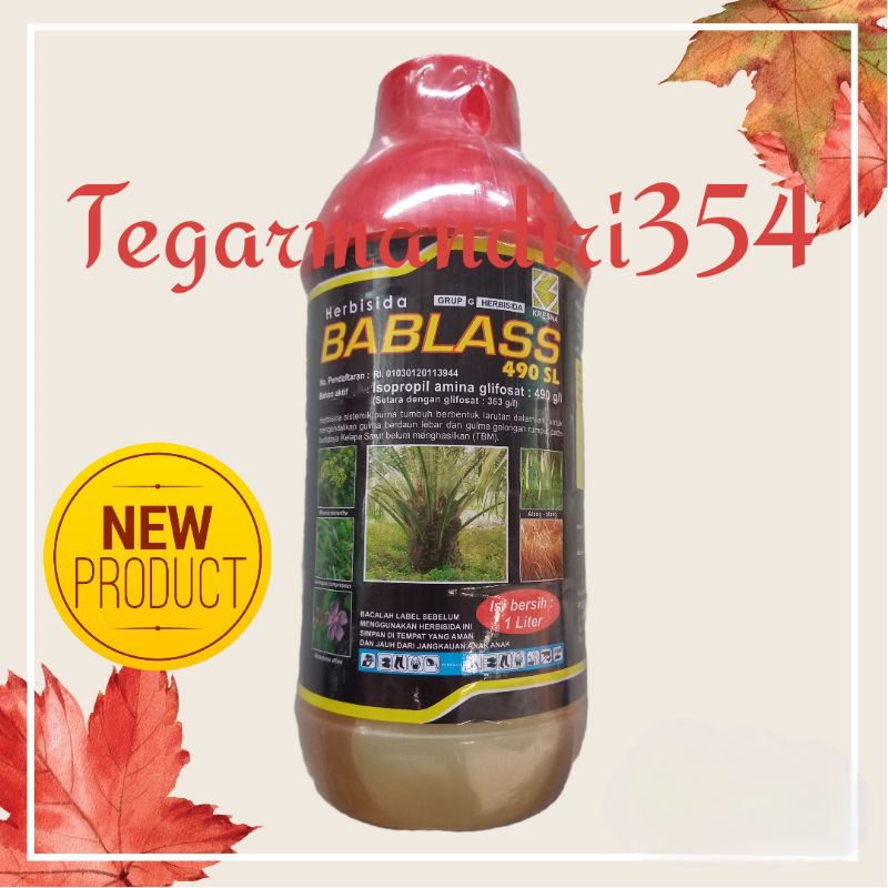 Herbisida bablas 490sl 1liter obat rumput gliposat 490sl Bablas 1liter