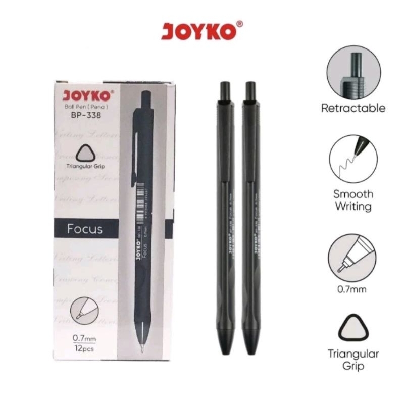 

Pulpen joyko 0.7ml hitam