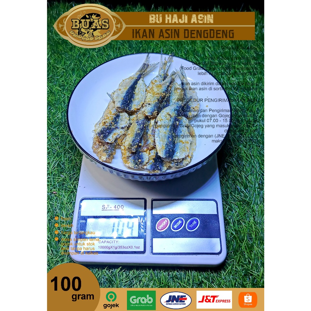 

Ikan Asin Bandung Dengdeng 100 Gram BUAS | Ikan Asin Bandung | Ikan Asin Kere | Asin Buas