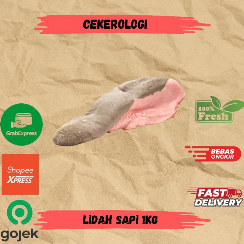 

Lidah Sapi 1kg / Lidah Sapi / Lidah Sapi Fresh Berkualitas / JABODETABEK / Daging Sapi / Sapi