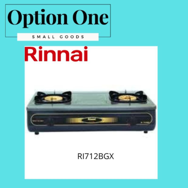 Rinnai RI-712BGX Kompor Gas 2 Tungku RI712BGX / RI 712 BGX