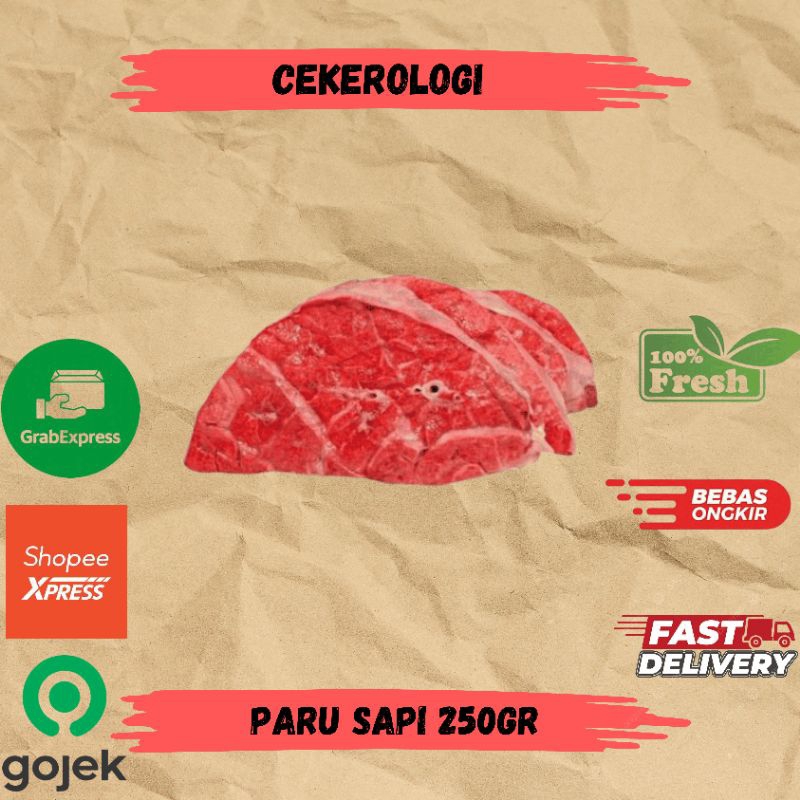 

Paru Sapi 250gr / Paru Sapi / Paru Sapi Fresh Berkualitas / JABODETABEK / Daging Sapi / Sapi / Paru