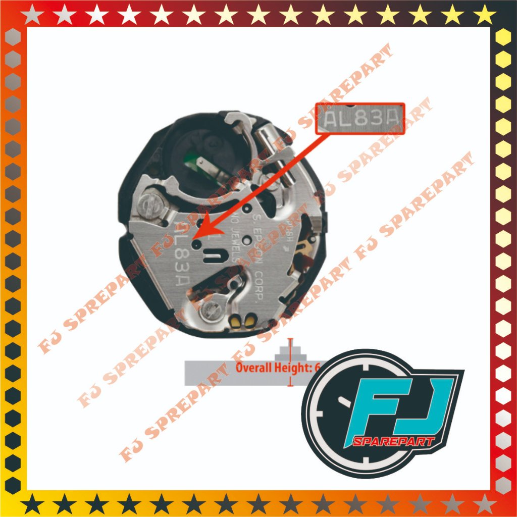 Mesin Jam Tangan Epson AL83A AL 83 A AX83A Original