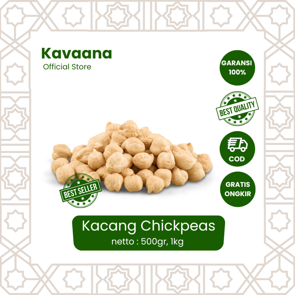 

Kavaana Mugal Kacang Chickpeas/ Kacang Arab/ Kacang untuk oleh-oleh Haji dan Umroh/ Kacang Arab Termurah / Kacang Arab 500gr / Kacang Arab 1kg / Kacang Arab Chiackpeas / Kacang Arab Panggang / Kacang Chickpeas Panggang / Kacang Arab Gurih Renyah