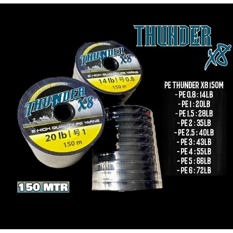 PE THUNDER X8 150M