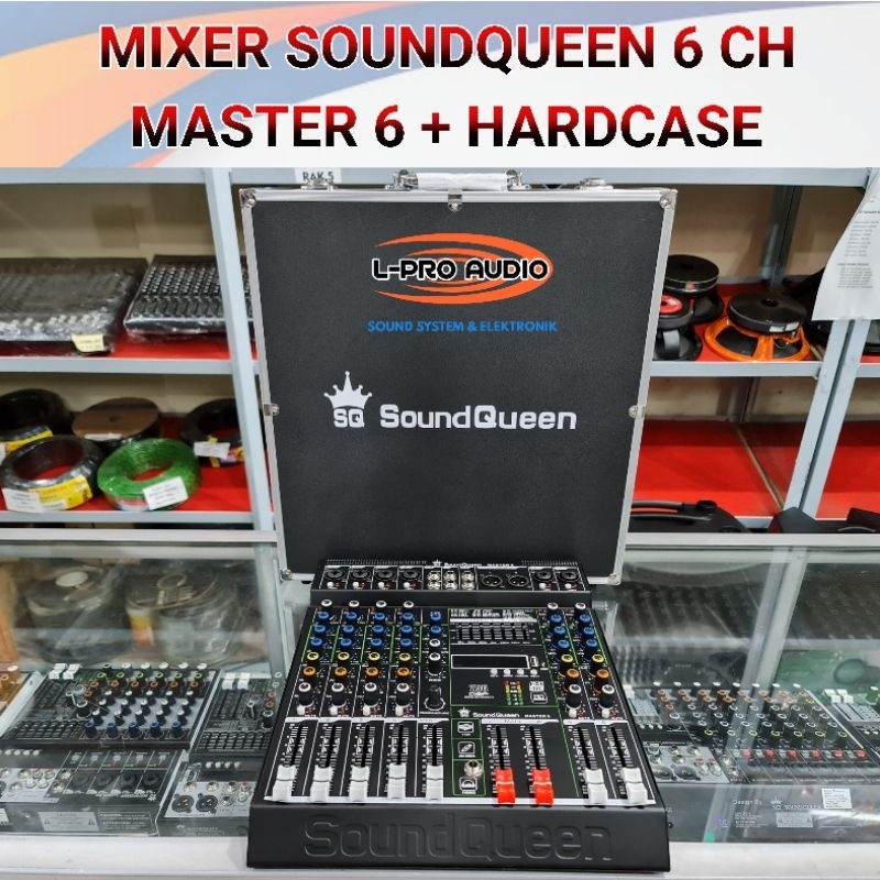 Mixer 6 chanel SOUNDQUEEN MASTER 6 plus Hardcase