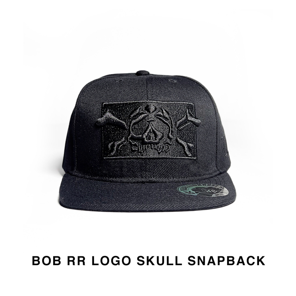 READY STOCK - BOB RR LOGO SKULL SNAPBACK - Topi Original Rebellion Rose Snapback Polo Baseball Caps