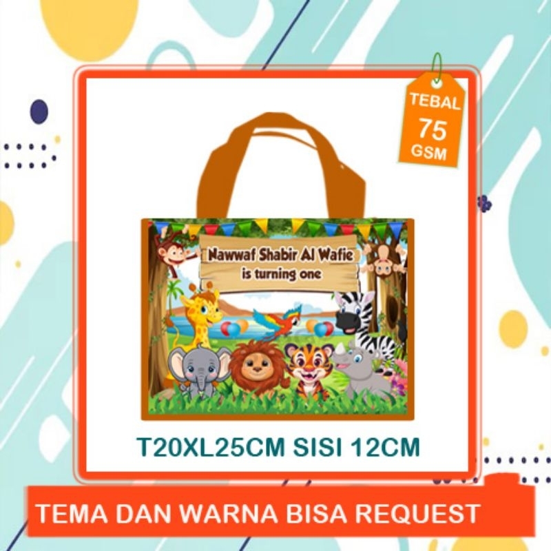 

Tas Ultah / Tas Ulang tahun Anak / Goodie Bag / TAS ANIMAL