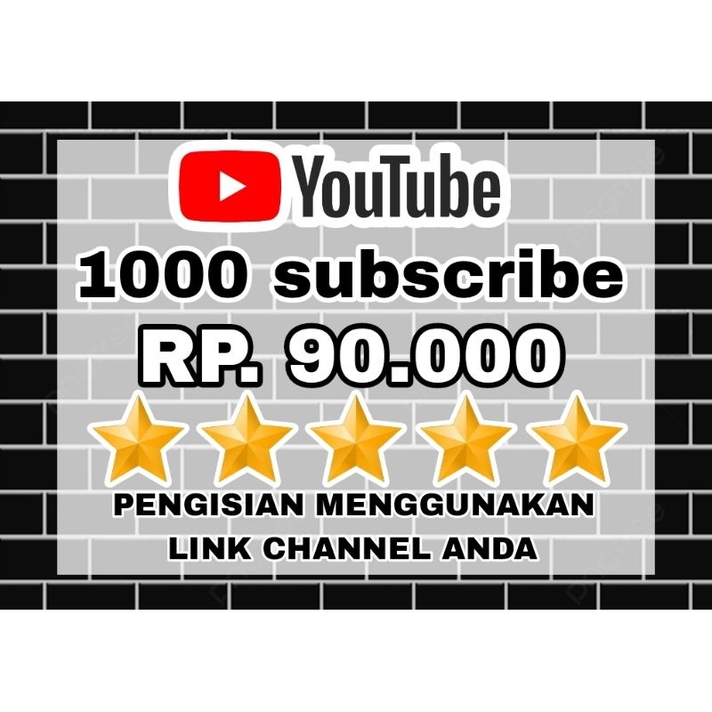 PROMO 1000 subscribe YouTube aman untuk monetisasi subscribe permanen