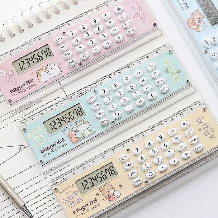

Garansi 1 mini calculator ruler penggaris kalkultor imut