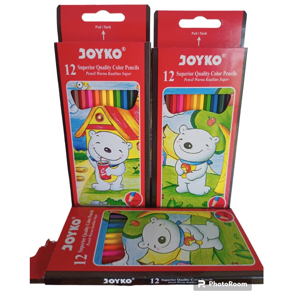 

Super Keren Joyko CP12PB Pensil Warna 12 Panjang Pack