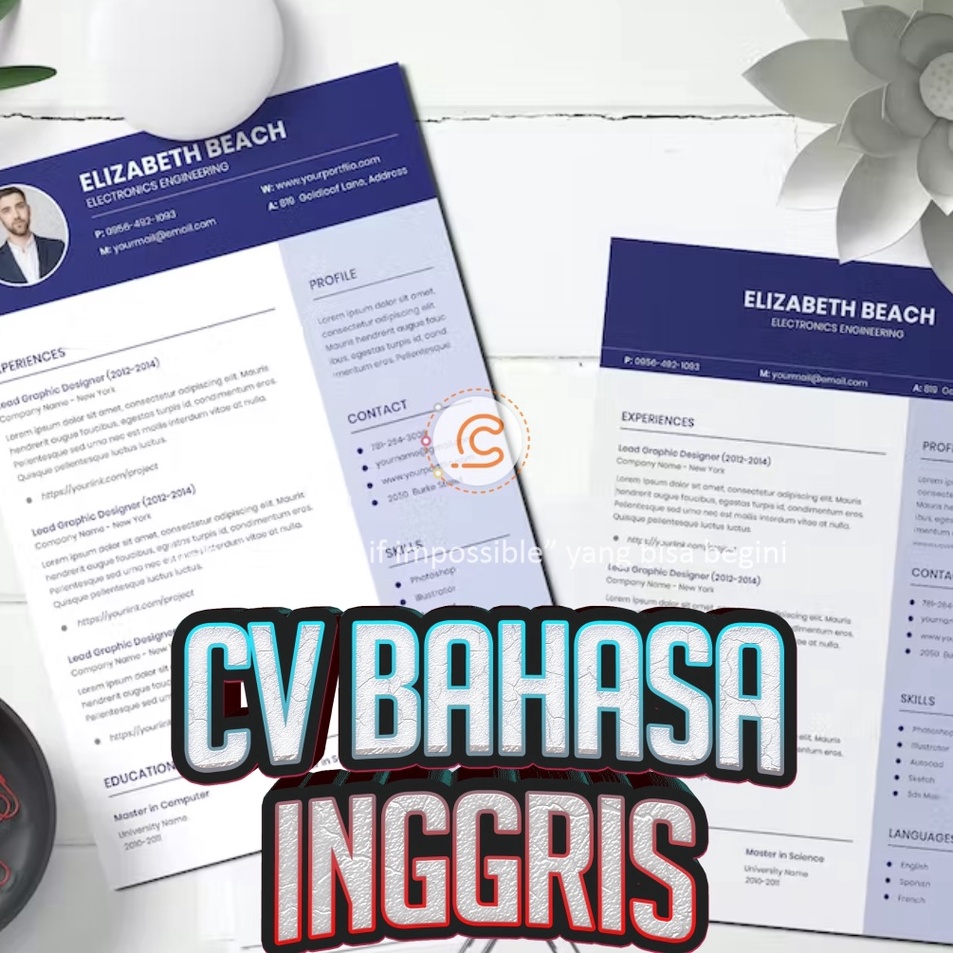 

Dijamin Murah Curriculum Vitae CV Bahasa Inggris Lamaran Kerja