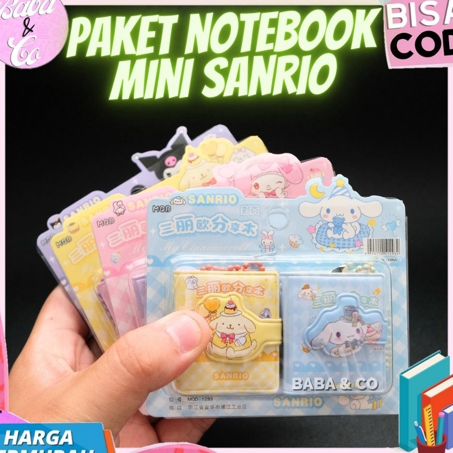 

Harga Diskon PAKET NOTEBOOK MINI SANRIO 1 SET 2pcs GANTUNGAN KUNCI SANRIO MINI BOOK BUKU SANRIO MINI