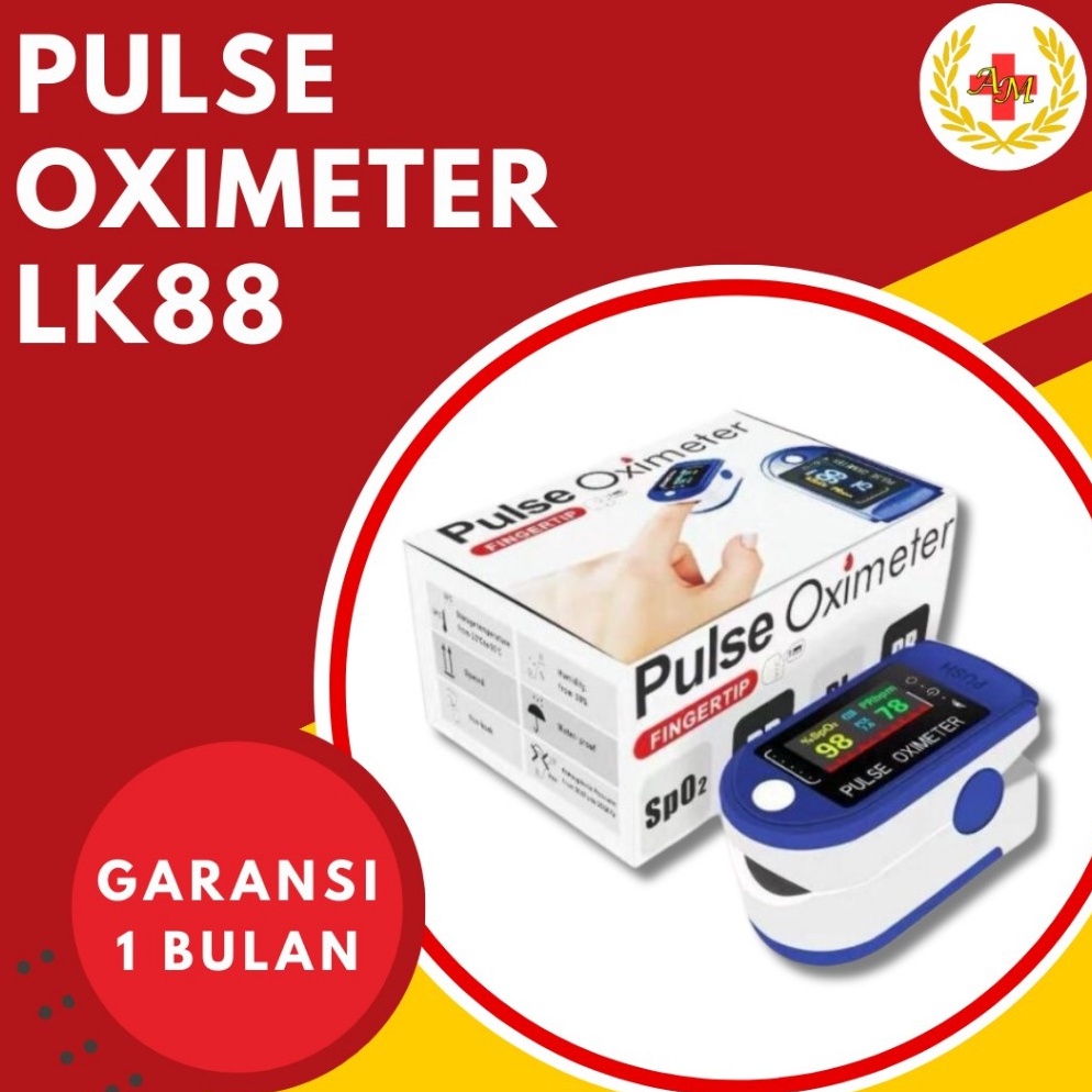 88 Brands Festival Pulse Oximeter LK88 Fingertip Pulse Oxymeter Oksimetri Alat Saturasi Oksigen O2
