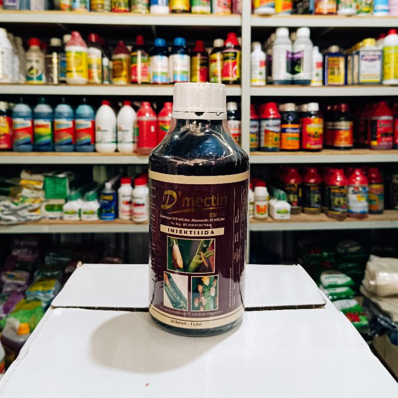 INSEKTISIDA DMECTIN 530 SL 1 LITER - PENGENDALI HAMA KAPER, ULAT, KUTU DAUN