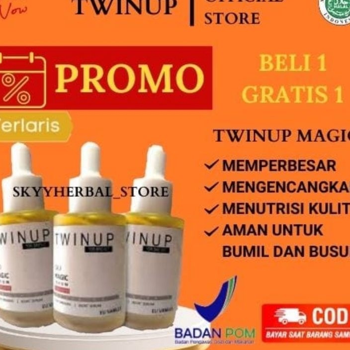 STAR TERLARIS   TWINUP MAGIC SERUM 35ML  twinup serum pembesar payudara asli TWINUP MAGIC SERUM pemb