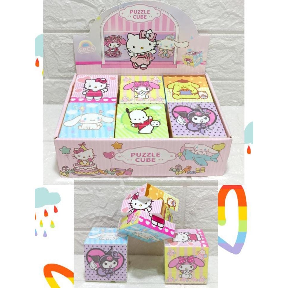 Mainan Rubik Karakter Sanrio 3x3 / Rubik Motorik anak karakter sanrio lucu ukuran 5,5cm x 5,5cm / Ru