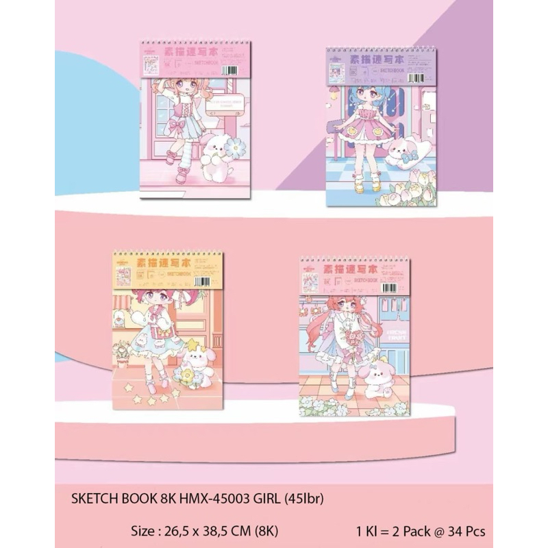 

buku sketch book besar satuan