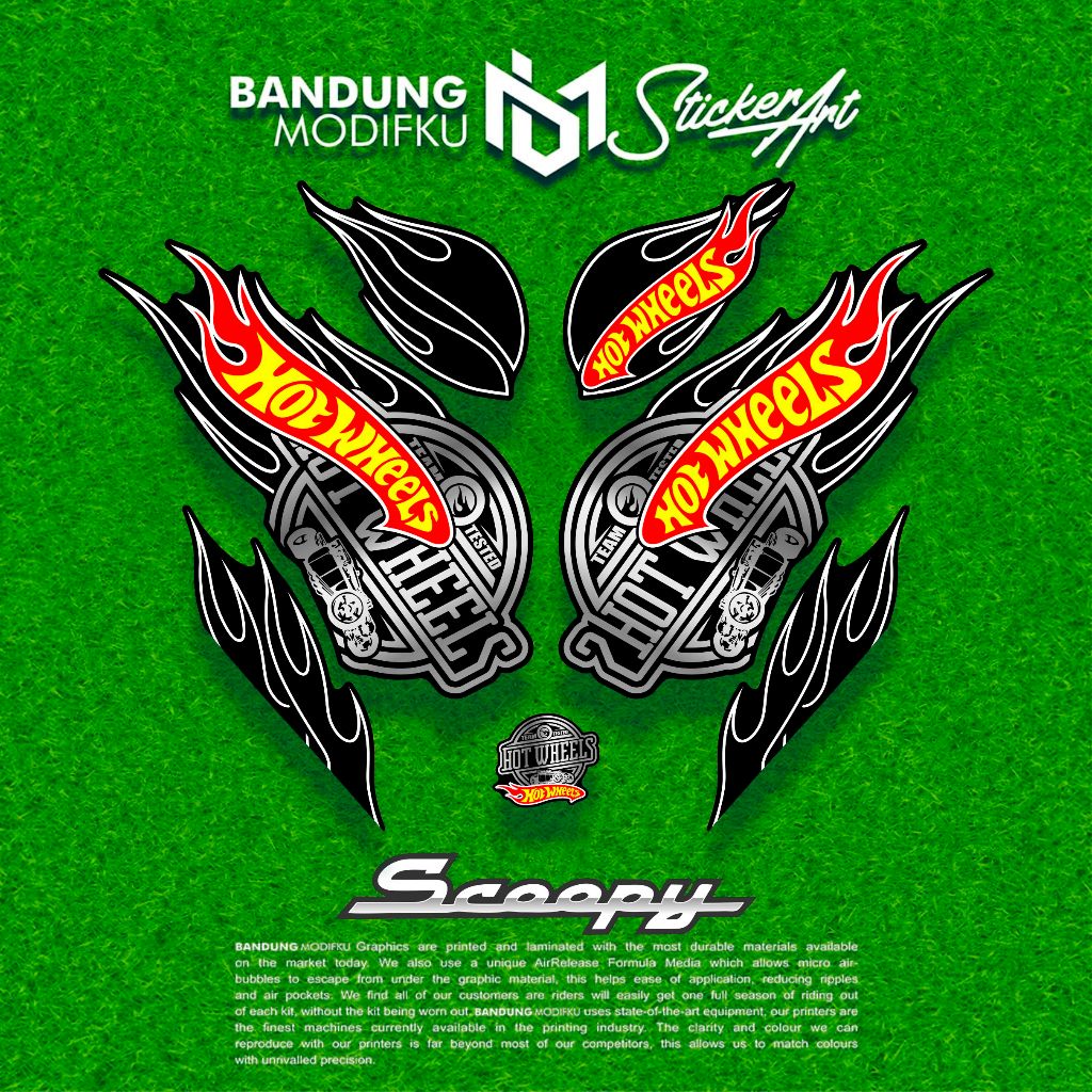 STRIPING ALL SCOOPY 2017-2023 / MOTIF 2 / BANDUNG MODIFKU / STIKER / STICKER SCOOPY / PRESTIGE / ALL