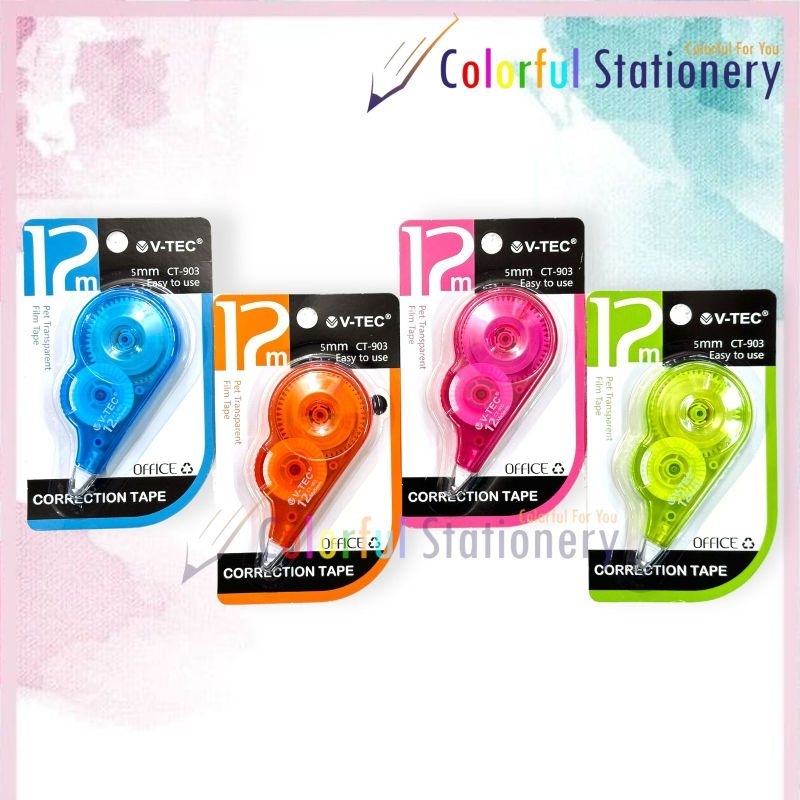 

Correction Tape/Tip X Kertas CT-903 V-tec