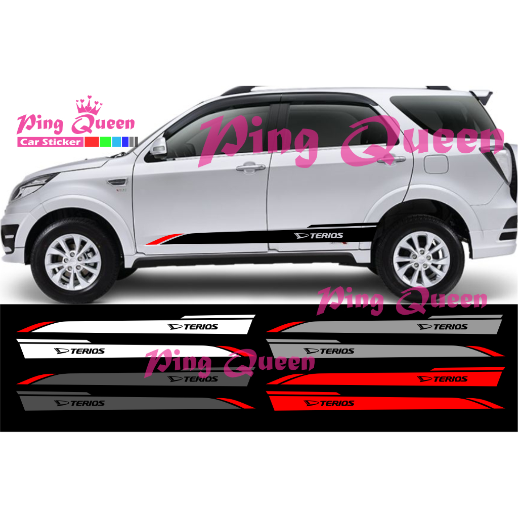 CUTTING STICKER MOBIL TERIOS STICKER LIST MOBIL DAIHATSU TERIOS