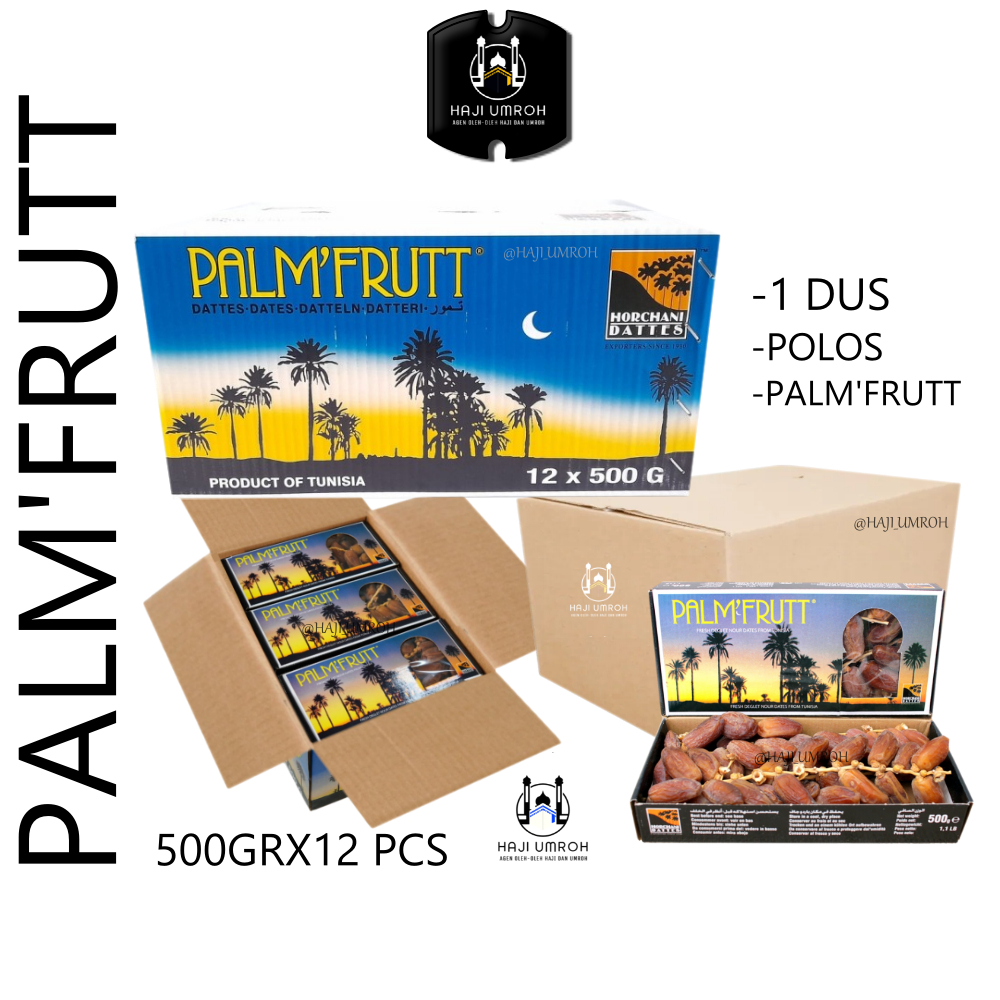 

Kurma Palm'Frutt 500gr X 12pcs/ KURMA TUNISIA TANGKAI [1DUS]