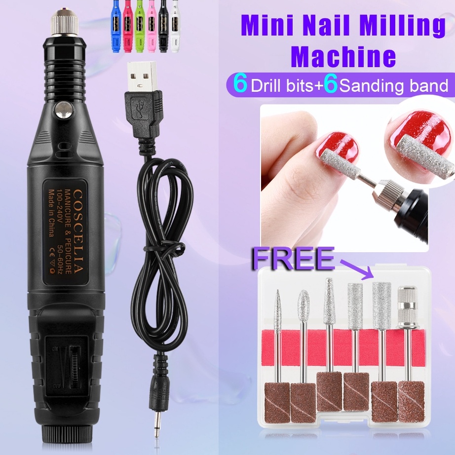 COD Bor Mini  Alat Ukir Grafir  Gerinda Listrik Mini  Pen Ukir  Pedicure Manicure Machine Setmesin b