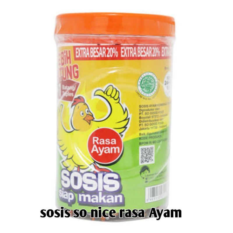 

sosis so nice rasa ayam 1 toples