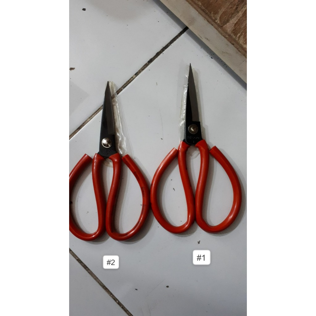 

Gunting Kodok No #1 Serbaguna BISON 8" / Multipurpose Scissors Kain Kertas Seng Alumunium Karton