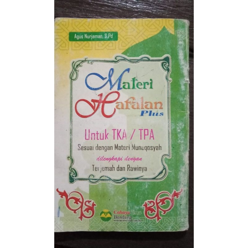MATERI HAFALAN UNTUK TK/TPA, MATERI HAPALAN