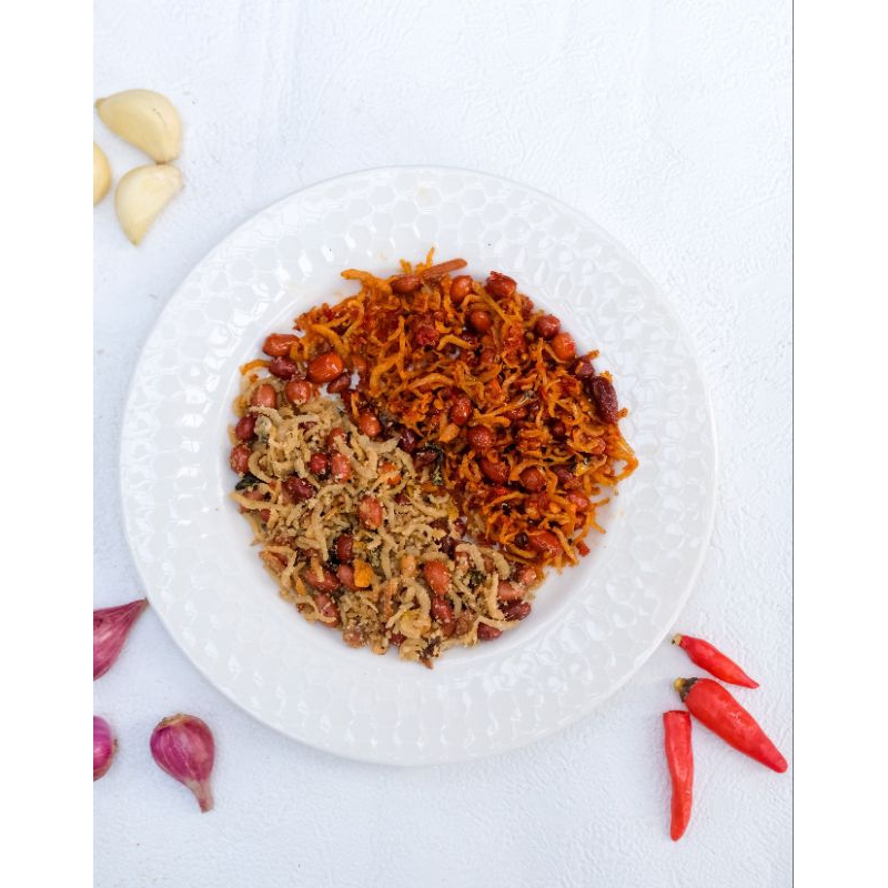 

TERIKACANGKU Reseller Ikan Teri Kacang Combo Rame 22 pcs 150 gram Rasa Balado Dan Rempah