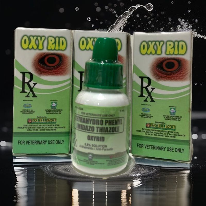 Obat Ayam OXY RID Obat Mata Berbusa Cacing Mata Ayam  | 5ml