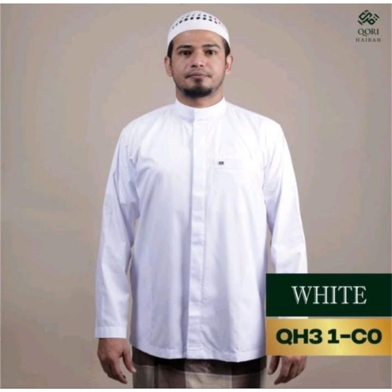 Qori Apparel Signature Haibah Baju Koko Casual (Lengan panjang) QH3