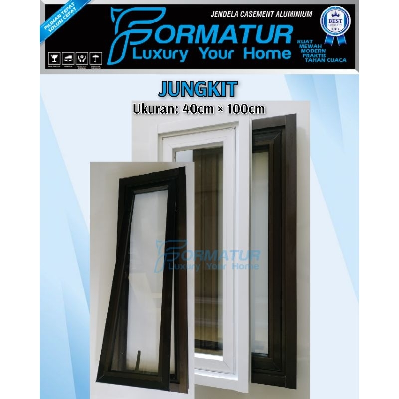Jendela aluminium kaca