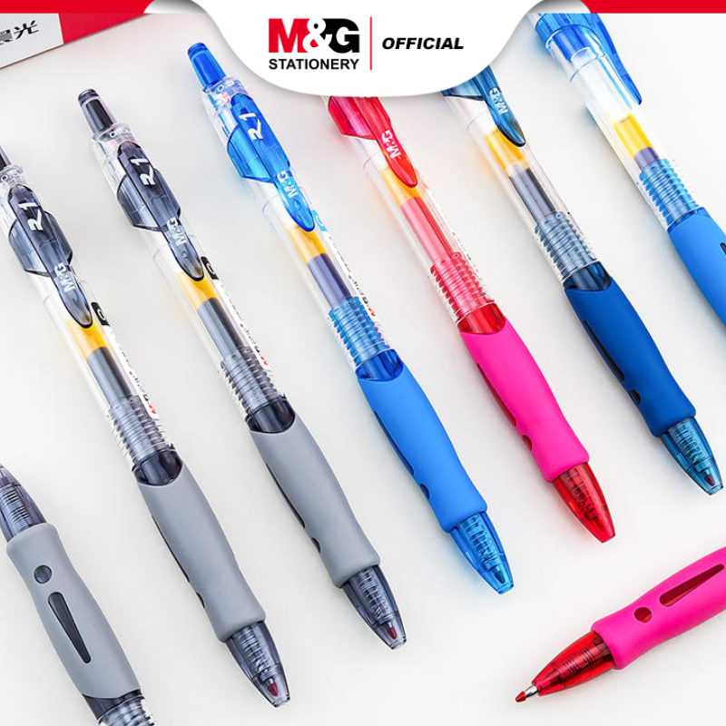 

M&G Retractable Gel Pen Black / Blue / Red 0.5mm Comfort grip