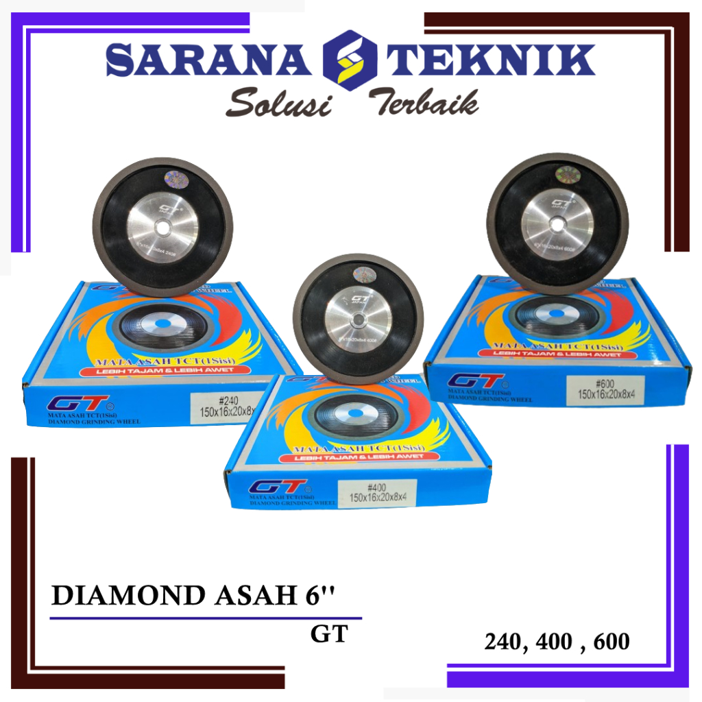 MATA ASAH / DIAMOND GRINDING TCT 6 INCH 1 SISI GT JAPAN