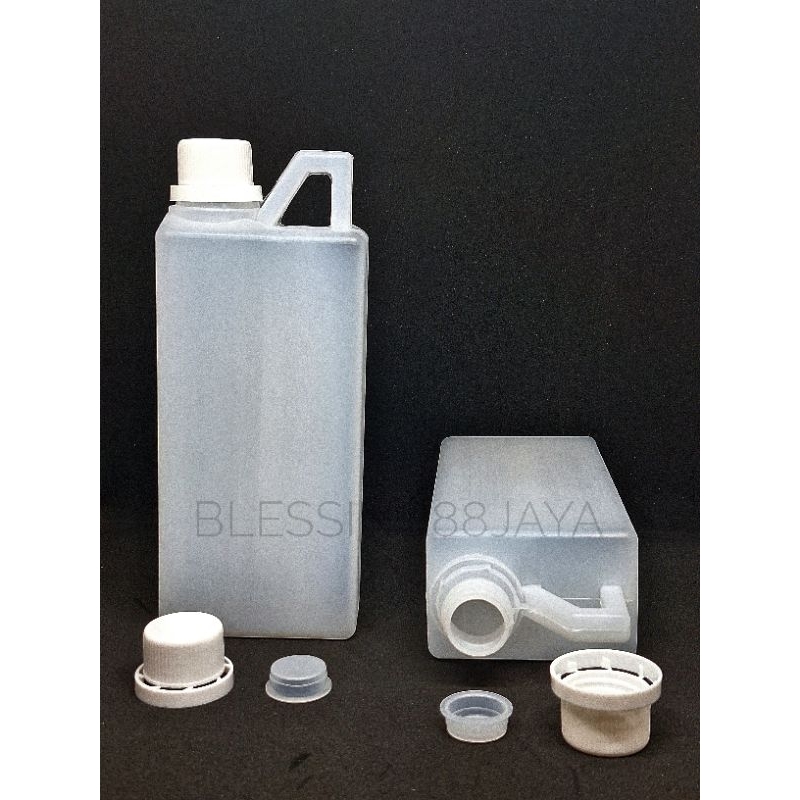 Jerigen 1 Liter Tinggi Tutup Segel / Jerigen 1 Liter Natural / Jerigen 1 Liter HDPE