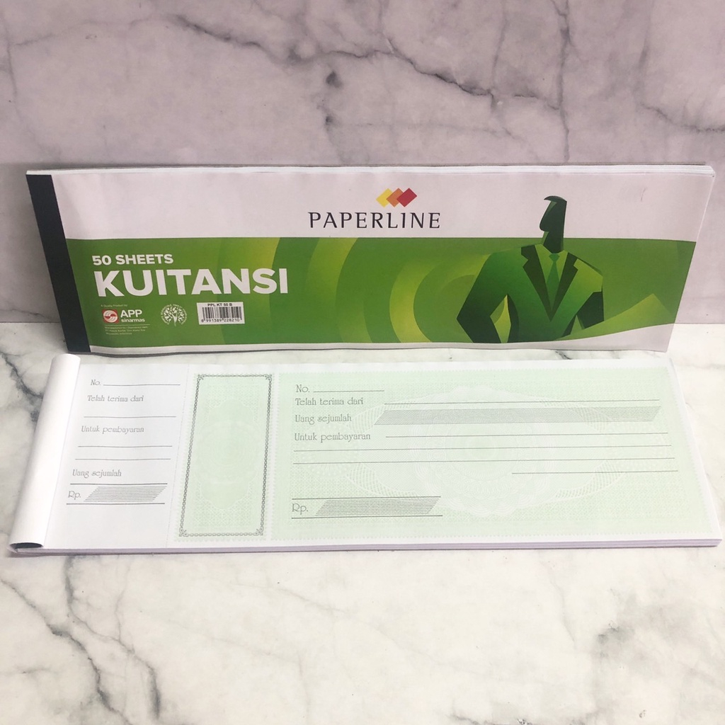 

Buku Kwitansi / Kuitansi Besar PAPERLINE isi 50 lembar