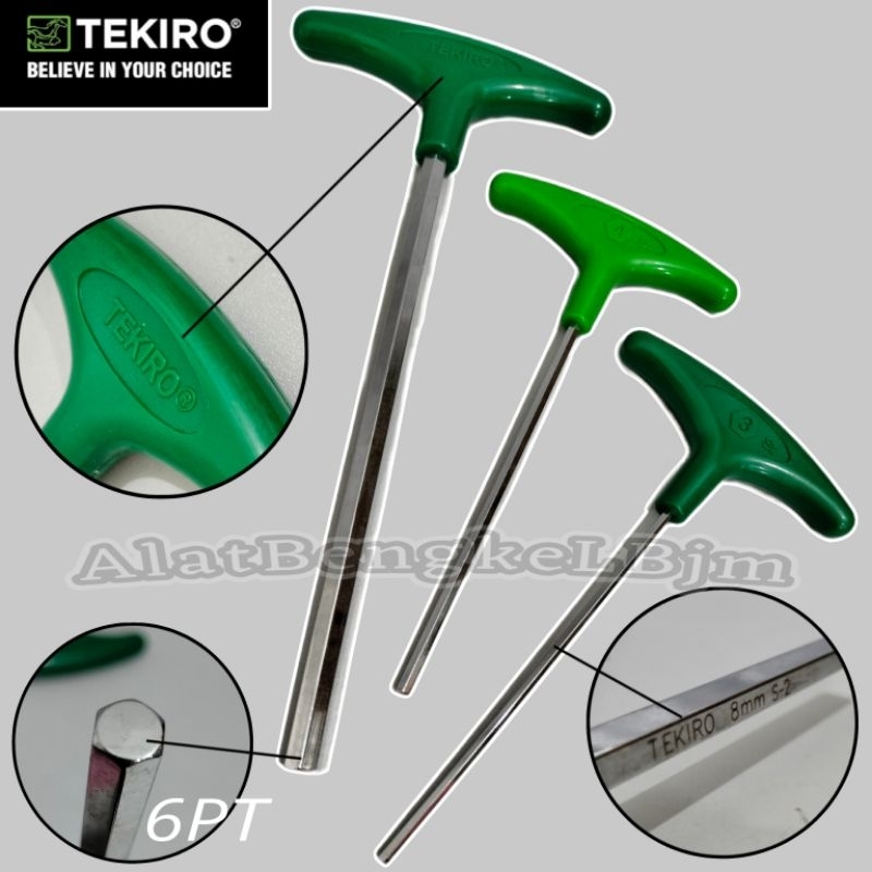 KUNCI L MODEL T "TEKIRO" VARIAN UKURAN || KUNCI L GAGANG T "TEKIRO"