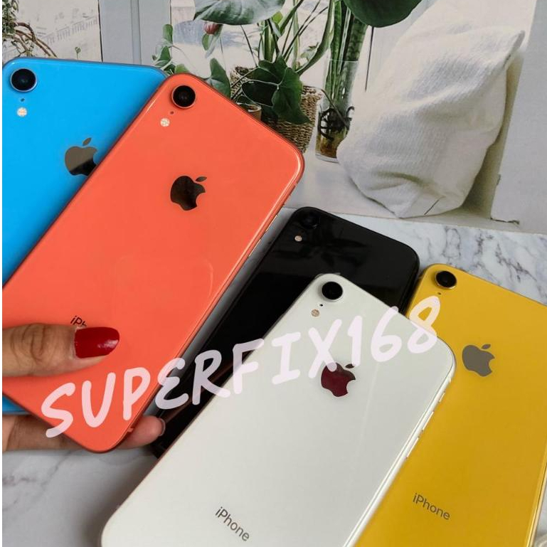 HP Apple iPhone XR 64GB/128GB/256GB Fullset Original Handphone Second  Bergaransi Ex Internasional