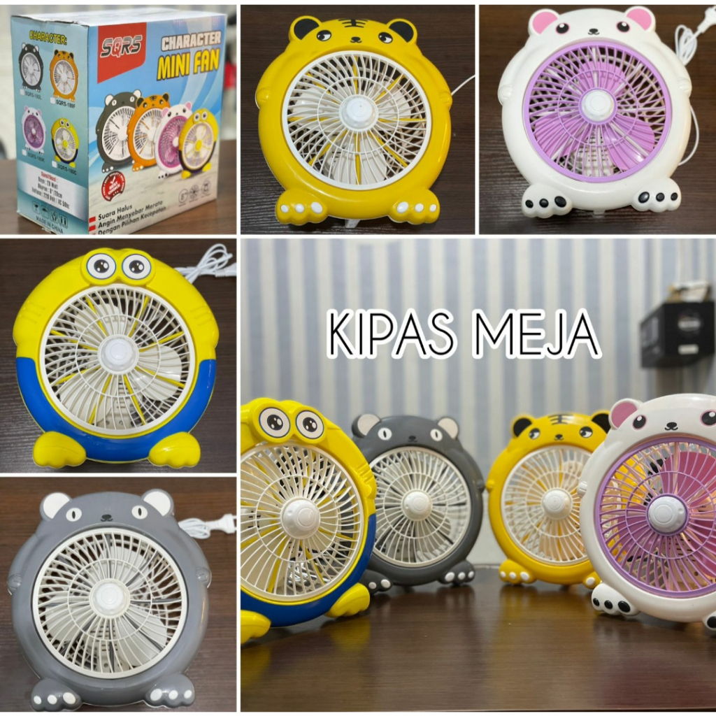 kipas angin karakter banyak varian SQRS/ KIPAS AGIN KARAKTER LUCU