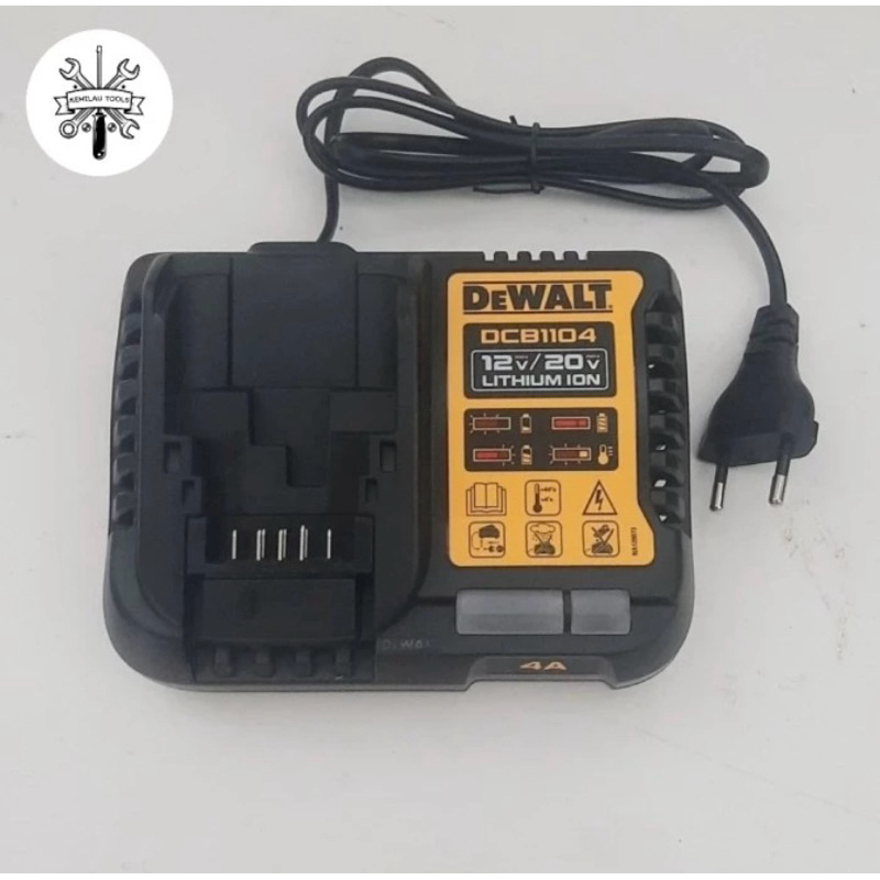 Charger Cas Casan Baterai Battery Dewalt DCB1104 Bor Cordless 12V 18V 20V DCB 1104 Adaptor Adapter O
