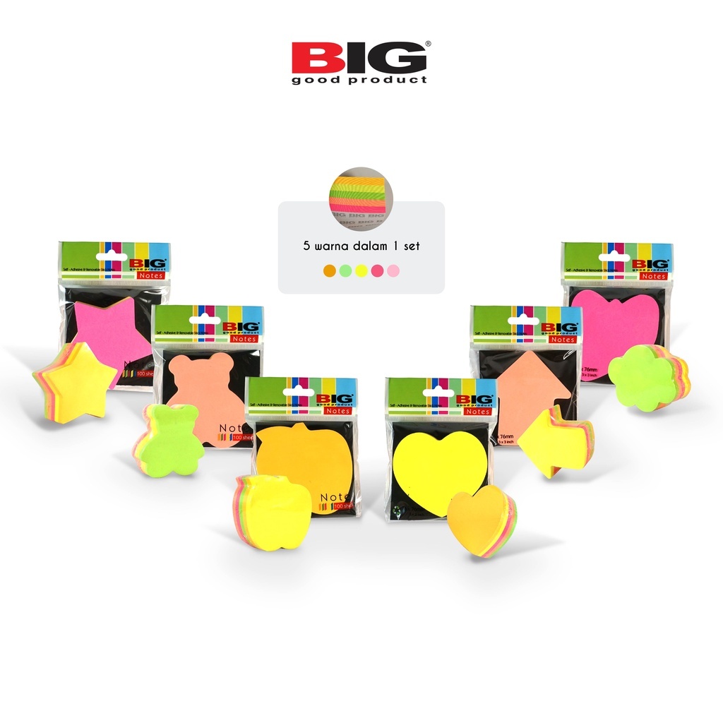 

BIG Sticky Notes/ Label Bentuk 76x76 mm