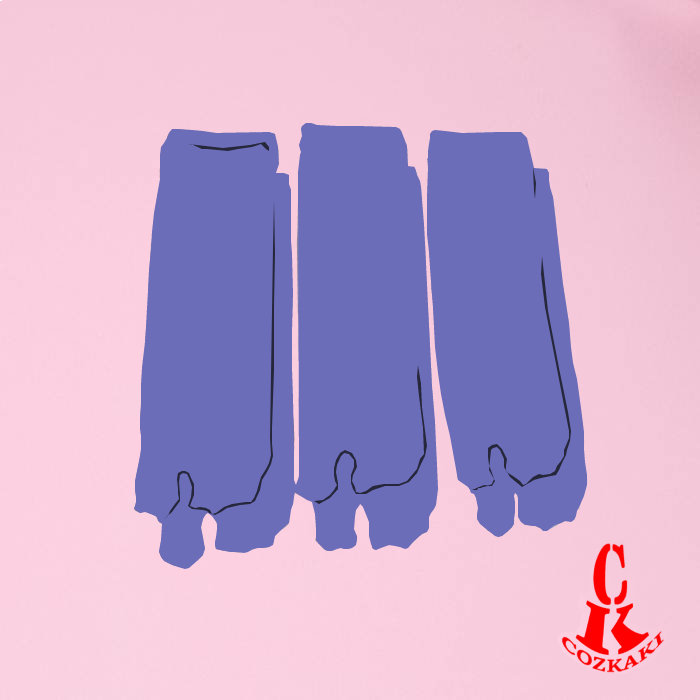 [3 PASANG] MUSLIMAH SOCKS/ KAOS KAKI JEMPOL/ KAOS KAKI 2 JARI WARNA BIRU