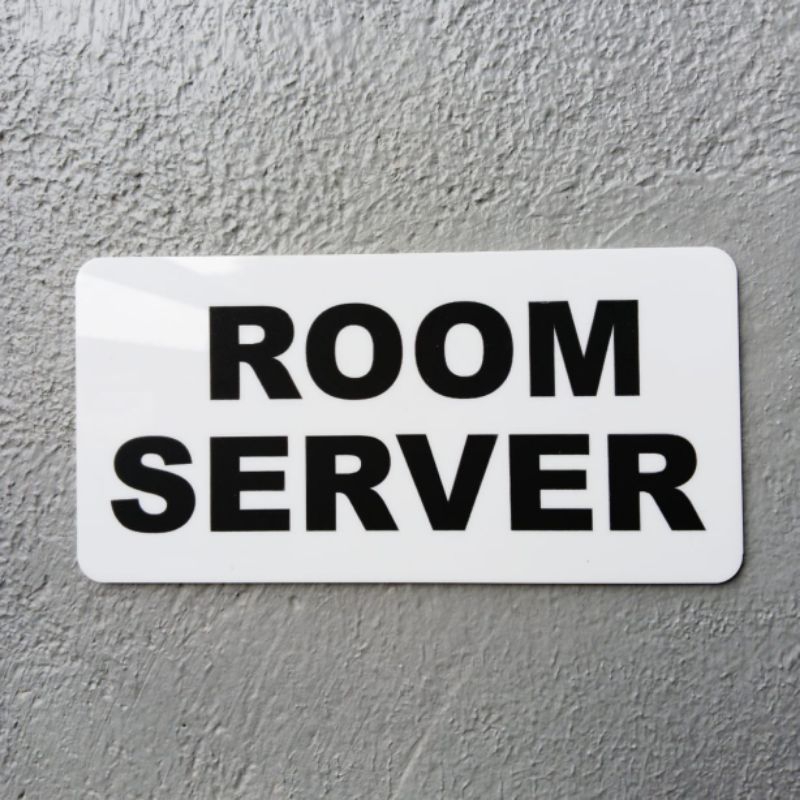 

signage server room /aign ruangan server