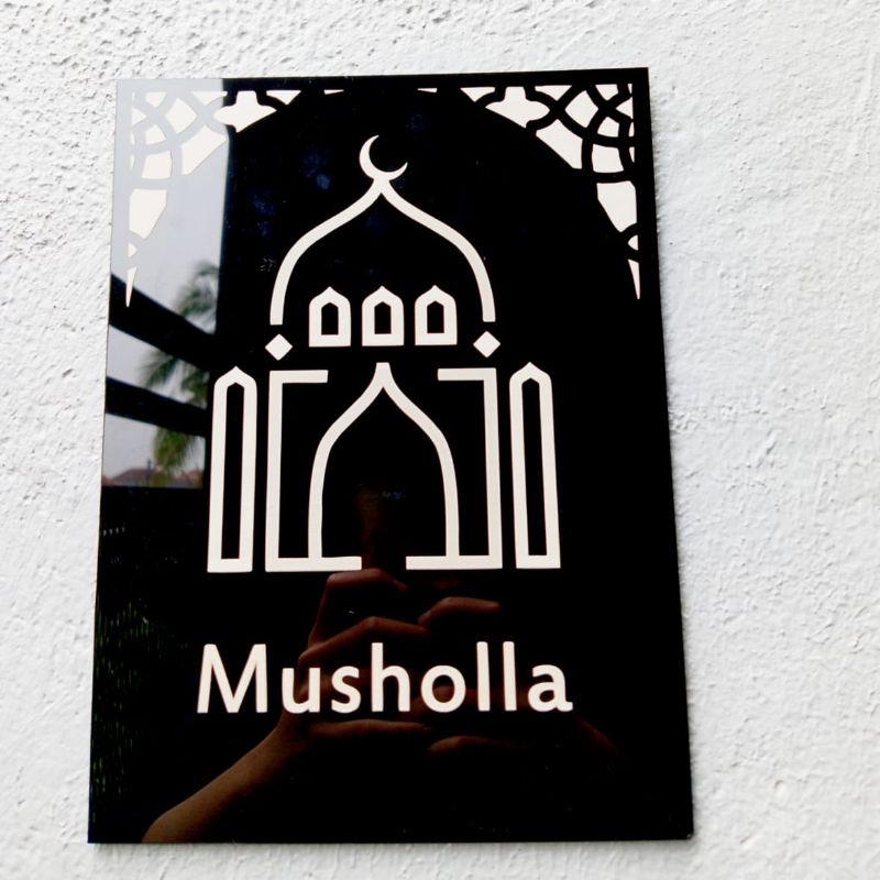 

sign pop up hiasan dinding mushola akrilik