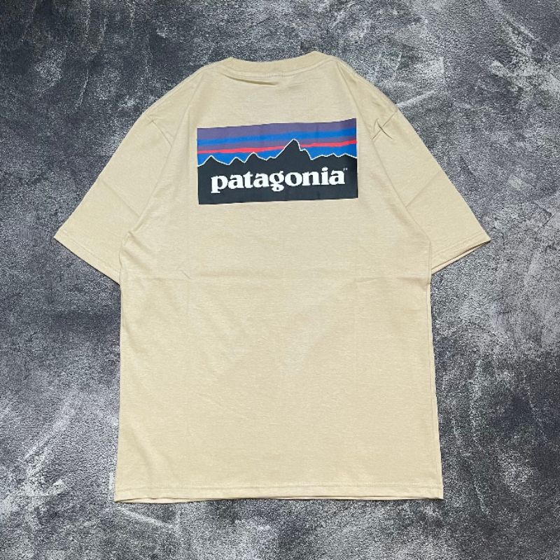 Baju Kaos Patagonia Full Tag Wos Original Cotton Combed 24s T-shirt Patagonia